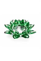 Candeliere in cristallo colorato verde collezione Stella, codice 800357V