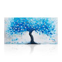 Quadro su tela ALBERO DELLA FELICITA' 120X60, Ottaviani, cod 250208