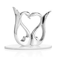 Scultura CIGNI CUORE H..17 CM, Ottaviani, cod 22227