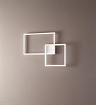 Plafoniera in alluminio verniciato bianco CROSS 6595-B-CT