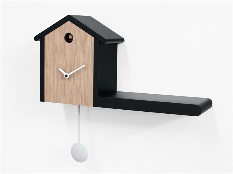 Orologio a cucu My House 2420 Nero e legno chiaro