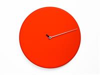 Orologio da parete Less 1865R Rosso Fluorescente