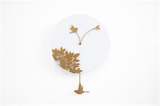 Orologio da parete Little Bird's Story 2415BO Bianco e Oro