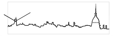 Orologio da parete SkyLine 1830TOB Torino Bianco
