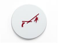 Orologio da parete Time2Play 2055BR Bianco e Rosso