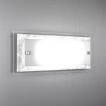 APPLIQUE GRANDE A 2 LUCI TRAY 1087/AG-FA FOGLIA ARGENTO