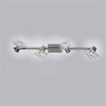 FARETTO A 4 LUCI TWO SQUARE 1031/F4 CROMO