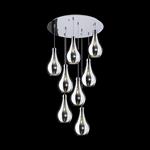 Lampada a sospensione a 8 luci Drop 1134CR/S8 TP-CR Cromo