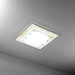 PLAFONIERA A 4 LUCI TRAY 1087/60-FO FOGLIA ORO