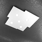 PLAFONIERA A 5 LUCI PLATE 1129/PL5-BI BIANCO