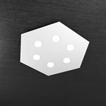 PLAFONIERA A 6 LUCI EXAGON 1142/PG-GR GRIGIO