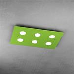 PLAFONIERA A 6 LUCI PATH 1141/PL6-VE VERDE