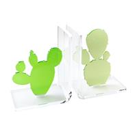 Coppia di reggilibri CACTUS verde, Vesta Home, cod 0433081