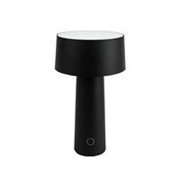 Lampada da tavolo Mush ricaricabile H26 cm, Vesta Home, nero 0194510