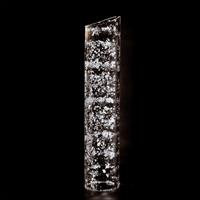 Lampada da terra WAVE foglia argento, luce calda 3000k, codice 01082-66-3K