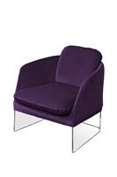 Poltrona CASANOVA, collezione Vesta Home, colore viola, codice 04259-18