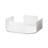 Portapiatti orizzontale Like Water 23x23, Vesta Home, bianco satinato 12604-30S