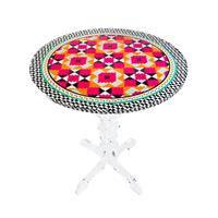 Tavolino tondo DECOR, collezione Vesta Home, colore ethnic, codice 04229-D49