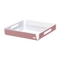 Vassoio quadrato Like Water mini 20x20, Vesta Home, cipria satinato 01001-20S