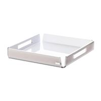 Vassoio quadrato Like Water mini 20x20, Vesta Home, tortora satinato 01001-32S