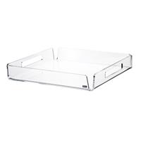 Vassoio quadrato Like Water piccolo 30x30, Vesta Home, trasparente 03408-00