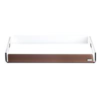 Vassoio rettangolare Like Water piccolo 32x22, Vesta Home, marrone satinato 01004-70S