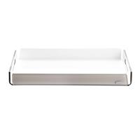 Vassoio rettangolare Like Water piccolo 32x22, Vesta Home, tortora satinato 01004-32S
