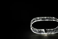 FUTURE Foglia Argento Lampada grande, Cod 0811366