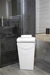 LAUNDRY Portabiancheria bianco con coperchio, Cod 0680340