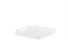 LIKE WATER ICE vassoio grande quadrato, ice trasparente Cod 0350880