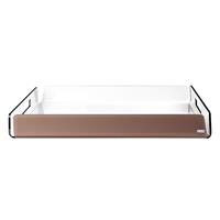 LIKE WATER vassoio grande quadrato, marrone Cod 0350870S