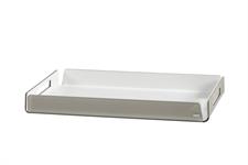 LIKE WATER vassoio grande, tortora Cod 0110432S