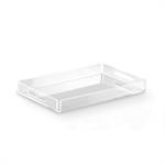 Vassoio LIKE WATER maxi trasparente incolore, Cod 0100300
